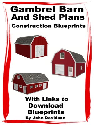 cover image of Gambrel Barn and Shed Plans Construction Blueprints